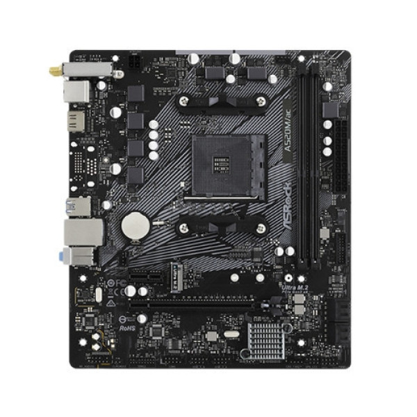 Mainboard Asrock A520M/AC (AMD A520 | Socket AM4 | M-ATX | 2 Khe Ram)