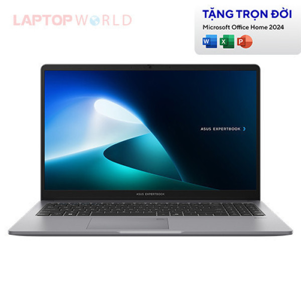 Laptop ASUS ExpertBook P1 P1503CVA-C5H16-63WS (Core 5 210H | 16GB | 512GB | Intel® Graphics | 15.6inch FHD | Win11 | Office | Xám)
