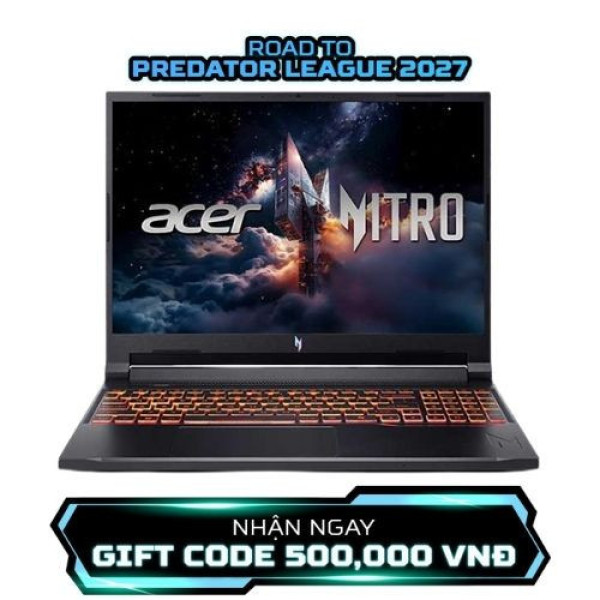Laptop Acer Gaming Nitro ProPanel ANV16-72-782F NH.QUPSV.001 (Core 7 240H | 16GB | 512GB | RTX™ 5050 8GB | 16inch FHD+ 180Hz | Win 11 | Đen)