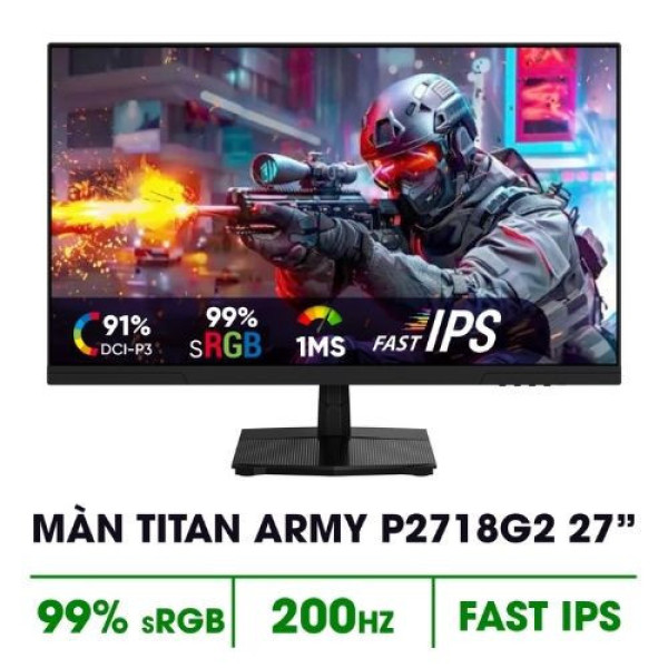 Màn hình Titan Army P2718G2 (27 inch | FHD | IPS | 200Hz | 1ms)