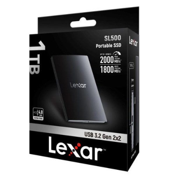 Ổ cứng gắn ngoài SSD Lexar SL500 1TB (USB 3.2 Gen 2 | 2000MB/s read | 1800MB/s write)_LSL500M002T-RNBNG