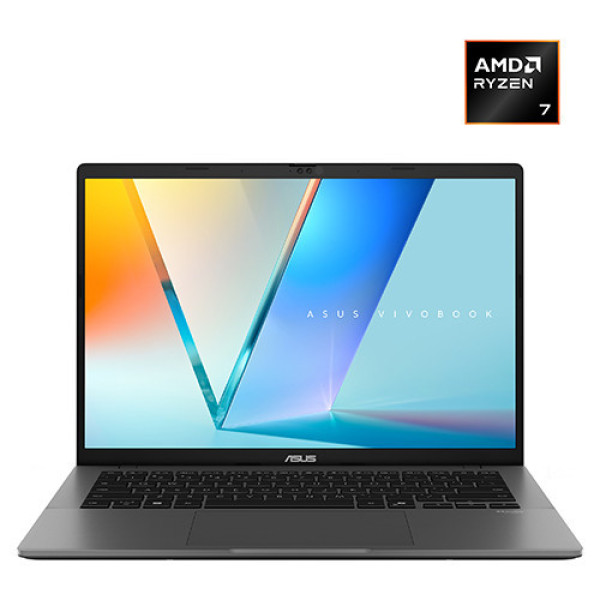 Laptop ASUS Vivobook S14 M3407GA-SF030W (Ryzen™ AI 7 445 | 16GB | 512GB | AMD Radeon Graphics | 14inch WUXGA OLED | Win 11 | Xám)