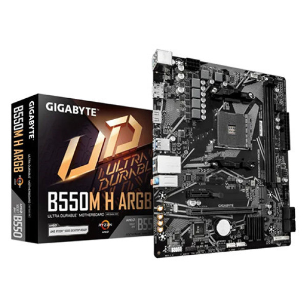Mainboard Gigabyte B550M H ARGB (AMD B550 | Socket AM4 | M-ATX | 2 khe ram)