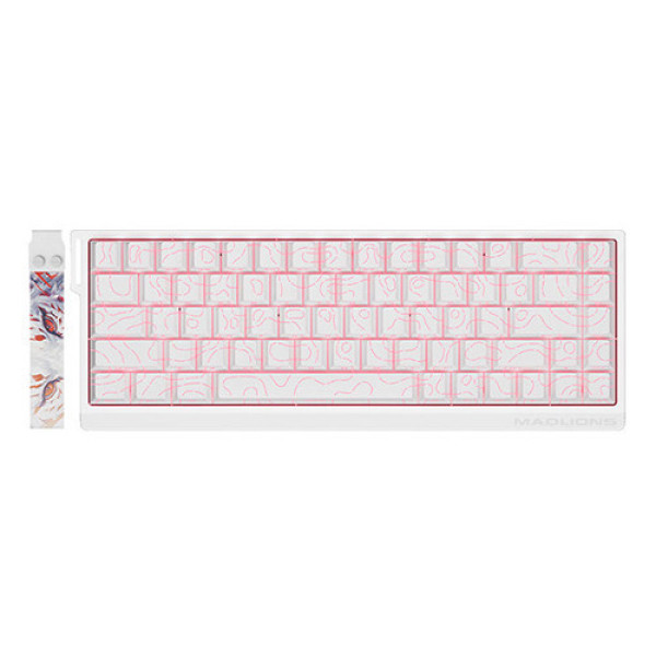 Bàn phím cơ MADLIONS MAD68 HE Flagship v2 White