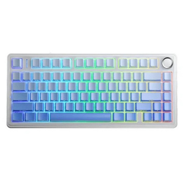 Bàn phím cơ AULA F75 White Blue Gradient Outemu Silent Peach V3 switch
