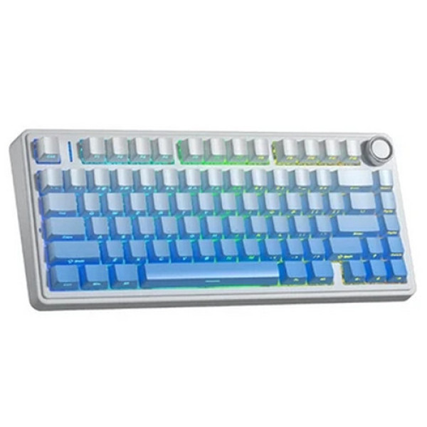 Bàn phím cơ AULA F75 White Blue Gradient Outemu Silent Peach V3 switch