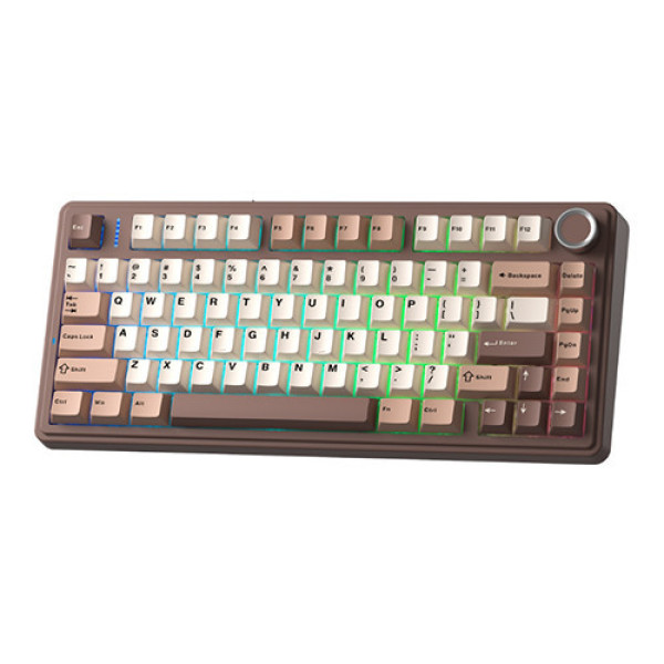 Bàn phím cơ AULA F75 Chocolate Latte Barbie switch