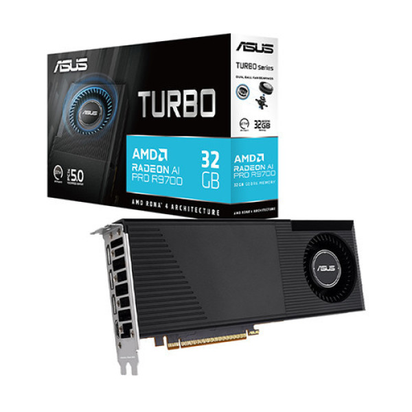 VGA ASUS TURBO AI PRO RX 9700 32GB GDDR6 (TURBO-AI-PRO-R9700-32G)