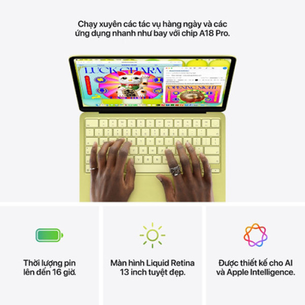 MacBook Neo 13inch A18 PRO MHFE4SA/A Citrus (6 CPU | 5 GPU | 8GB | 512GB | Chính hãng Apple Việt Nam)