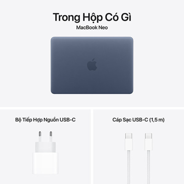 MacBook Neo 13inch A18 PRO MHFF4SA/A Indigo (6 CPU | 5 GPU | 8GB | 256GB | Chính hãng Apple Việt Nam)
