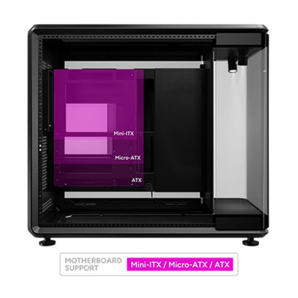 Vỏ Case Cooler Master MasterFrame 360 Stage LCD (MF360-KHNN-S02)