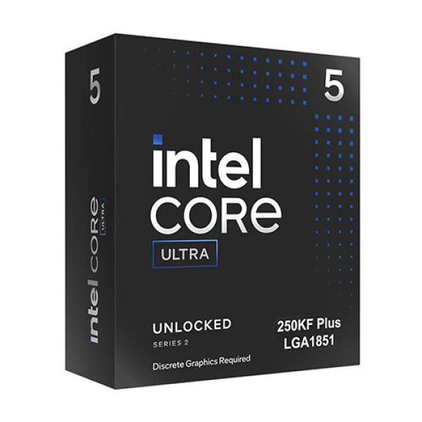 CPU Intel Core Ultra 5 250KF Plus (Intel LGA1851 - 18 Core - 18 Thread - Base 3.3Ghz - Turbo 5.3Ghz - Cache 30MB - No IGPU)