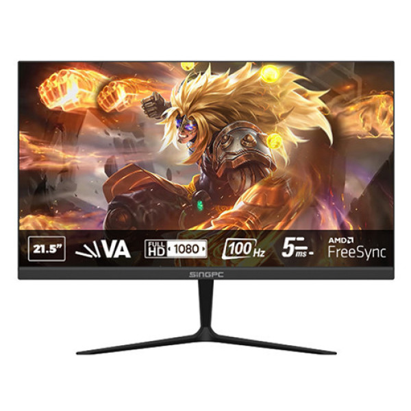 Màn hình SingPC SGP215F100-VA (21.5inch | Full HD | 100Hz | 250cd/m2 | VA | Loa)