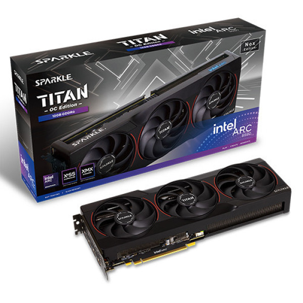 VGA SPARKLE Intel® Arc™ B580 TITAN Nox OC 12GB GDDR6 (SB580TB-12GOC)