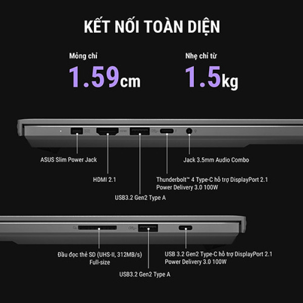 Laptop ASUS ROG Zephyrus G14 GU405AR-SY016W (Ultra 9 386H | 32GB | 1TB | RTX 5070 Ti 12GB | 14.0 inch 3K OLED 120Hz | Win 11 I Xám)