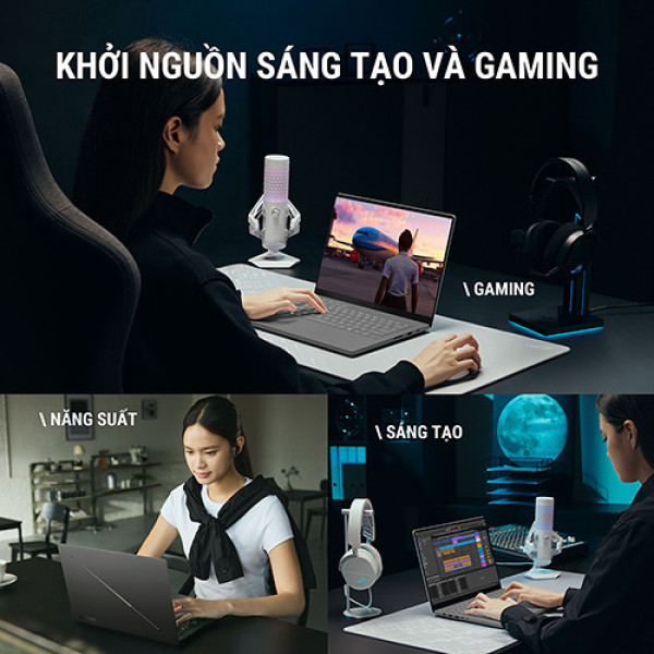 Laptop ASUS ROG Zephyrus G14 GU405AR-SY016W (Ultra 9 386H | 32GB | 1TB | RTX 5070 Ti 12GB | 14.0 inch 3K OLED 120Hz | Win 11 I Xám)