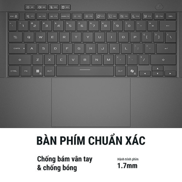 Laptop ASUS ROG Zephyrus G14 GU405AW-SY029W (Ultra 9 386H | 32GB | 1TB | RTX 5080 16GB | 14.0 inch 3K OLED 120Hz | Win 11 I Xám)