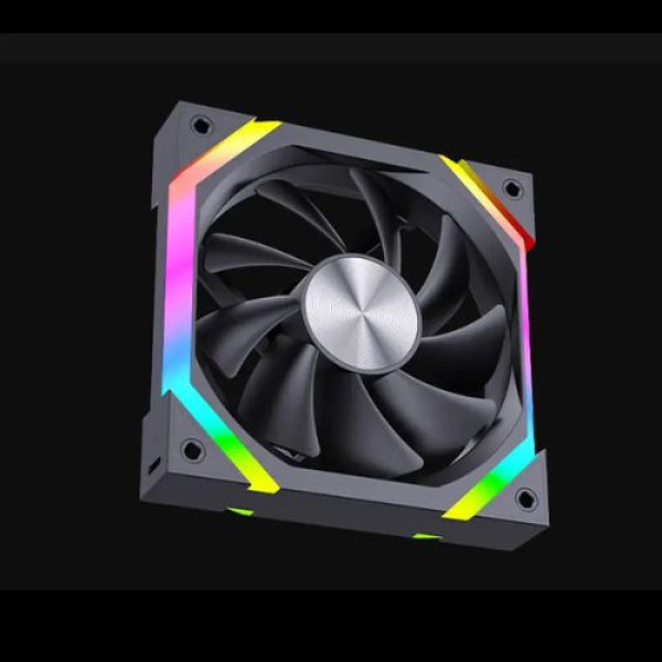 Fan Case Starlink V9 PRO LED ARGB (120mm, Điều tốc PWM, Đồng bộ Mainboard, Màu Đen)