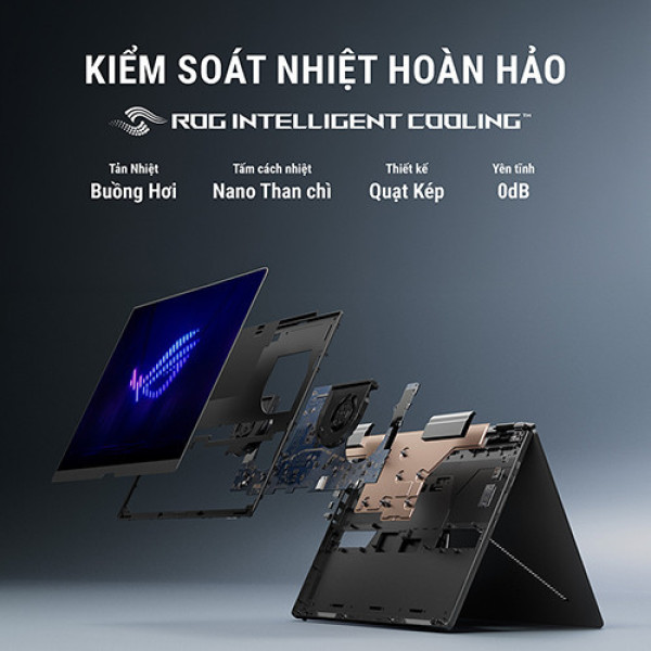 Laptop Asus ROG Zephyrus Duo GX651AX-SR050WS (Ultra 9 386H | 64GB | 2TB | RTX 5090 24GB | 16inch 3K OLED 120Hz | Cảm ứng | Bút cảm ứng | Win 11 | Office | Xám)