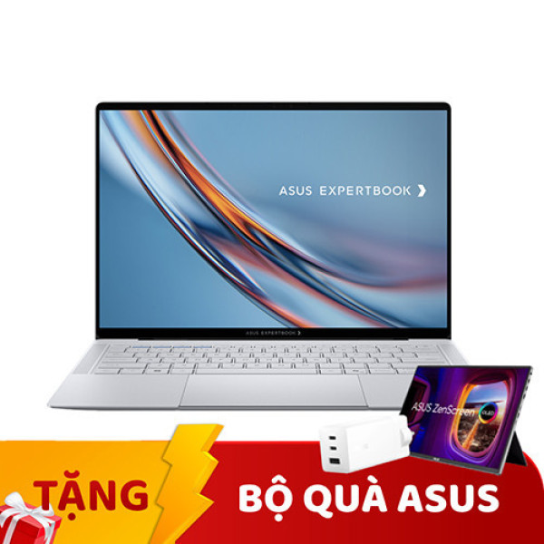 Laptop Asus ExpertBook B9 B9406CAA-X7642TW (Ultra X7 358H | 64GB | 2TB | Intel® Arc™ Graphics | 14 inch 3K Tandem OLED | Cảm ứng | Win 11 | Xám)