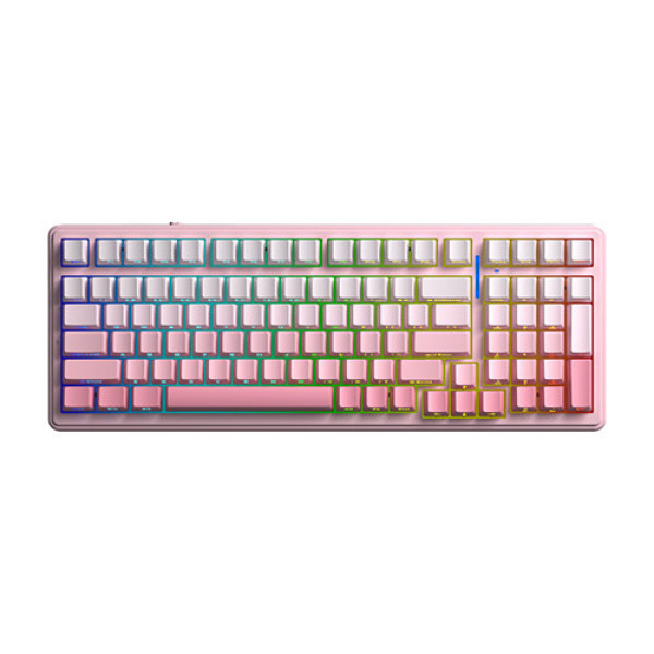 Bàn phím cơ AULA F99 3 Mode Pink Gradient Dream Sakura switch