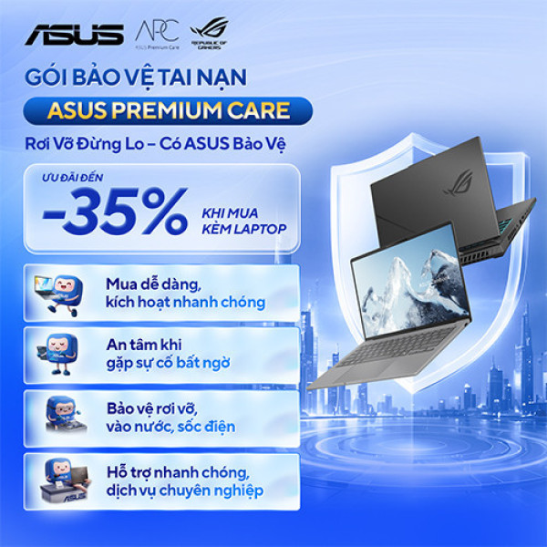 Gói bảo vệ tai nạn 12 tháng laptop Asus 