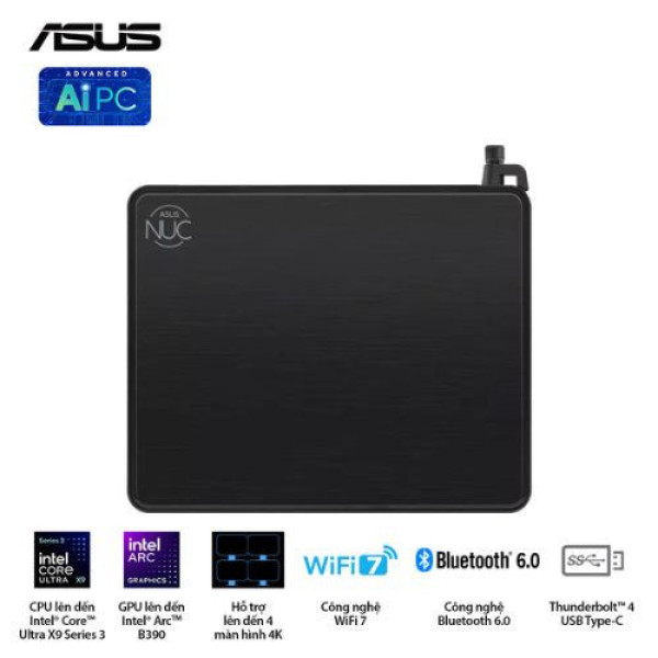 PC Mini ASUS NUC 16 Pro RNUC16GDKU560000 (Intel® Core™ Ultra 5 325 | 2xDDR5-6400/2xNVMe | 2x HDMI 2.1 | 2x Thunderbolt | VESA MOUNT)