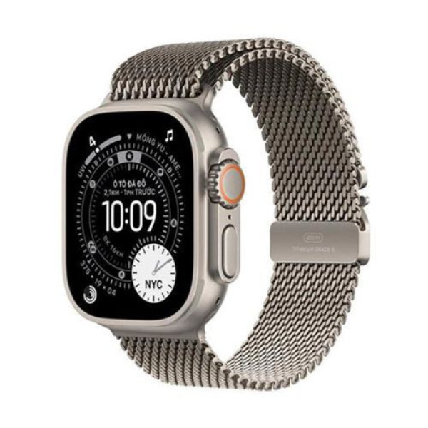 Apple Watch Ultra 3 Titanium 49mm GPS + Cellular Loop Milanese Natural size M MEWY4SA/A (Apple VN)