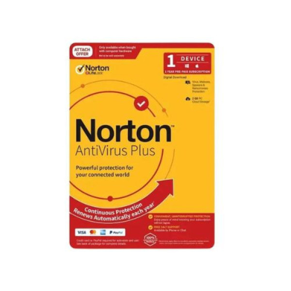 Phần mềm Diệt Virus Norton Antivirus NAV PLUS (1 thiết bị/ năm)