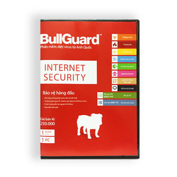 Phần Mềm BullGuard Internet Security BIS1U (1 năm 1 PC)