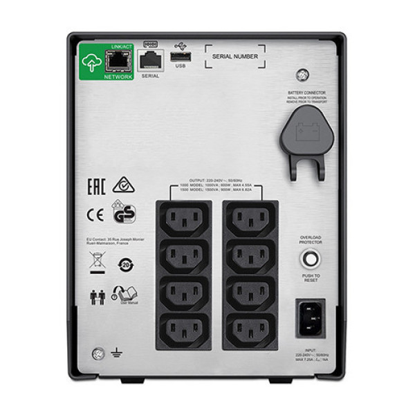 Bộ lưu điện UPS APC SmartConnect SMC1500iC (Tower | Line interactive | 1500VA | 900W | LCD)