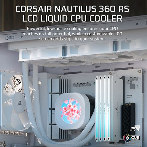 Tản nhiệt nước AIO Corsair NAUTILUS 360 RS LCD White CW-9061034-WW