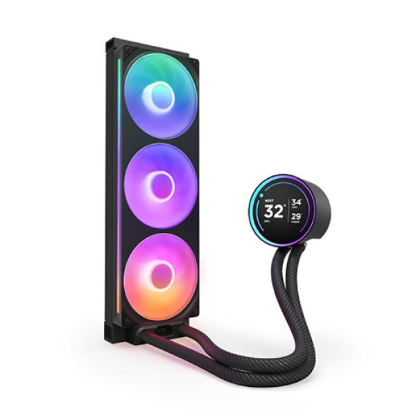 Tản Nhiệt Nước NZXT KRAKEN ELITE 360 RGB V2 BLACK 360mm (RL-KR36E-B2)