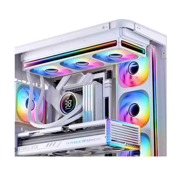 Fan case JONSBO ZB-240W WHITE LED ARGB (FAN xuôi)
