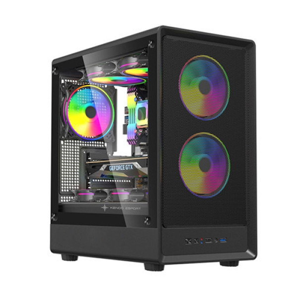 Vỏ Case KENOO ESPORT M362 - Màu Đen Size MATX