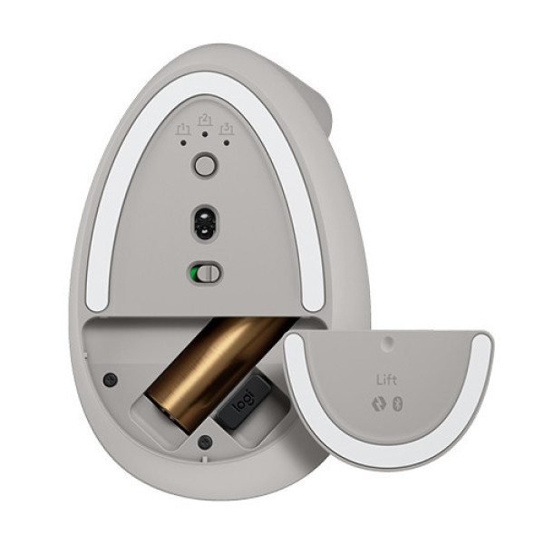 Chuột công thái học Logitech Lift Vertical  - Ergonomic Sand (910-007665)