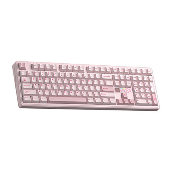Bàn phím cơ AULA F108 Pro V2 Pink Strawberry Mint switch