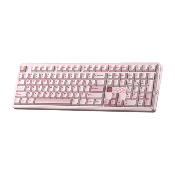 Bàn phím cơ AULA F108 Pro V2 Pink Strawberry Mint switch