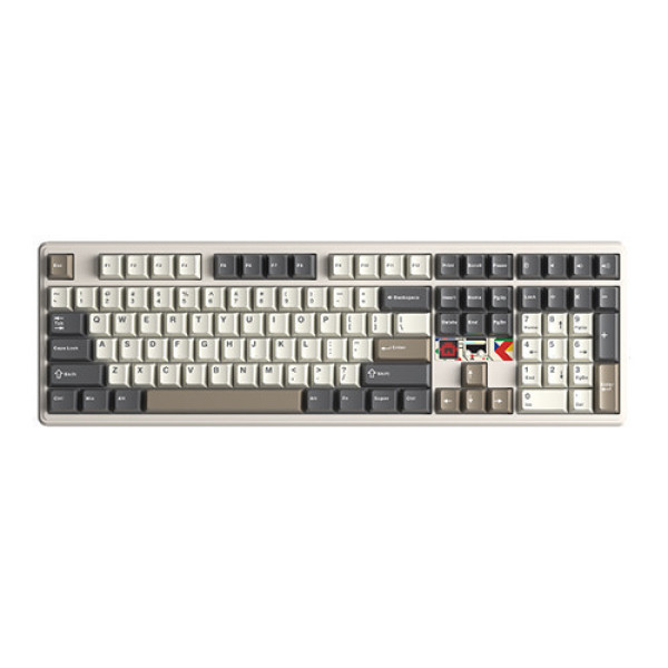 Bàn phím cơ AULA F108 Pro V2 Classic Retro Panda switch
