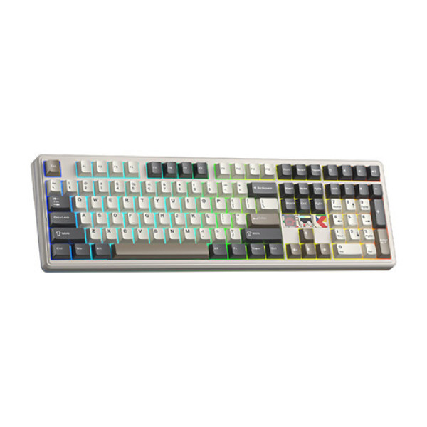 Bàn phím cơ AULA F108 Pro V2 Classic Retro Panda switch