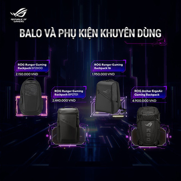 Laptop ASUS TUF Gaming F16 FX607VJR-TU328W (Core 7 230H | 16GB | 512GB | RTX 3050 6GB | 16 inch FHD 144Hz | Win 11 | Xám)