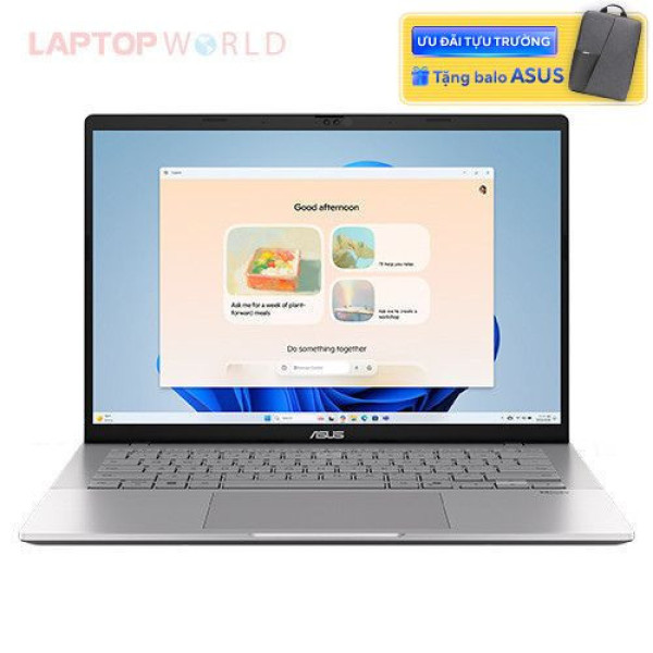 Laptop ASUS Vivobook S14 S3407VA-LY147W (Core 5 210H | 16GB | 512GB | Intel® Graphics | 14inch WUXGA | Win 11 | Bạc)