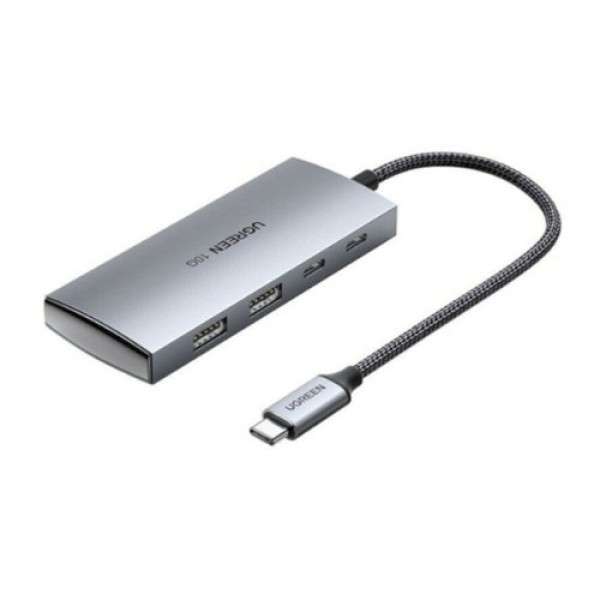 Bộ chia Hub USB-C ra 2 cổng USB 3.1 và 2 cổng USB-C màu đen Ugreen (30758)