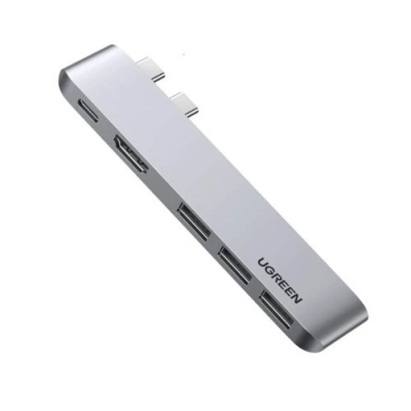 Bộ chuyển đổi USB-C sang 3*USB 3.0+HDMI+SD&TF Ugreen (60559)