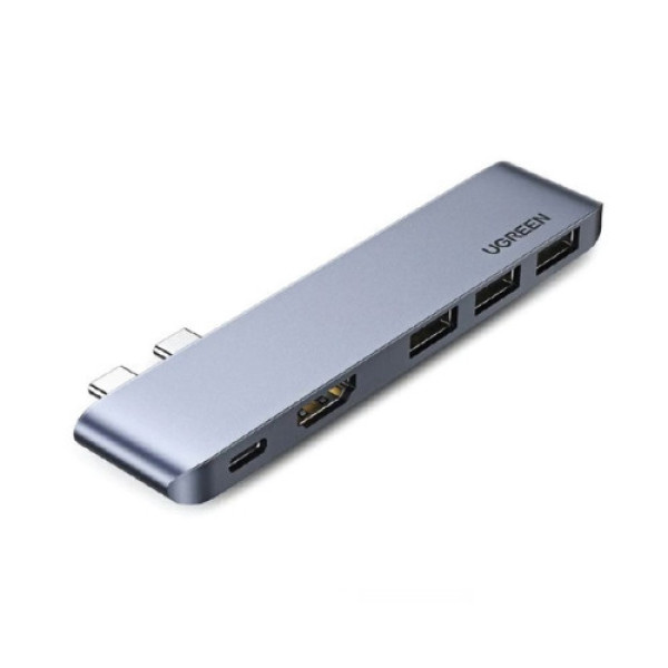 Bộ chuyển đổi USB-C sang 3*USB 3.0+HDMI+SD&TF Ugreen (60559)