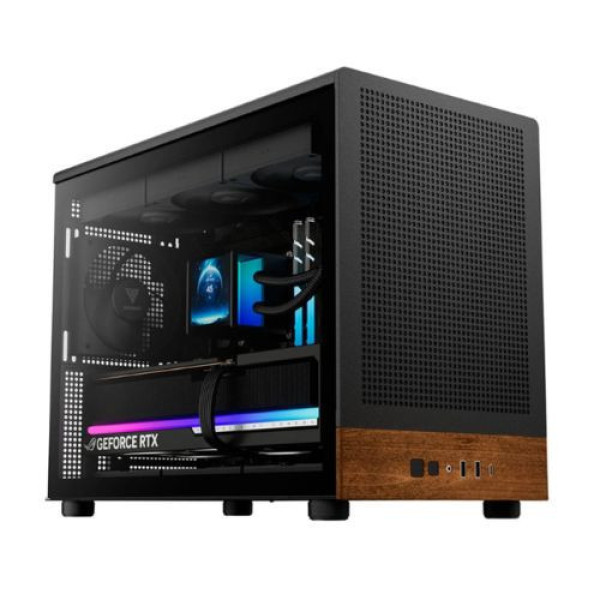 Vỏ Case Gamdias ATHENA M4M WOOD Black ARGB CAATHEM4MWBLGA 