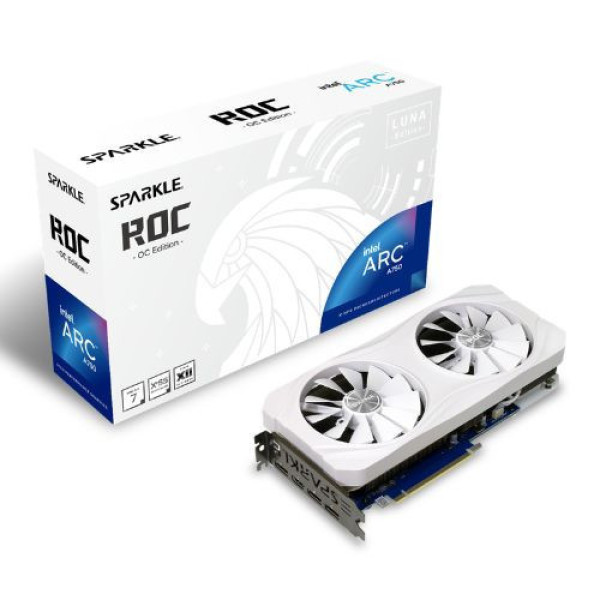 VGA SPARKLE Intel Arc A750 ROC LUNA OC 8GB GDDR6 (SA750RW-8GOC)
