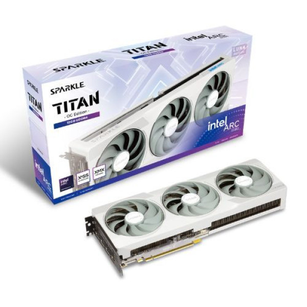 VGA SPARKLE Intel® Arc™ B580 TITAN OC 12GB GDDR6 White (SB580TW-12GOC)