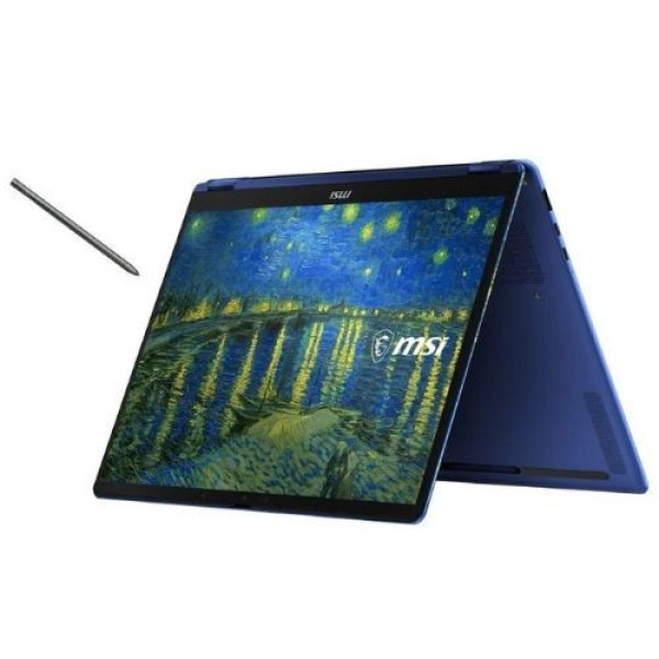 Laptop MSI Prestige 14 Flip AI+ Vincent van Gogh Edition - Starry Night Over the Rhone-260VN (Ultra X9 378H | 32GB | 1TB | Intel® Arc Graphics | 14inch FHD+ OLED | Cảm ứng | Bút cảm ứng | Win 11 | The Starry Night)