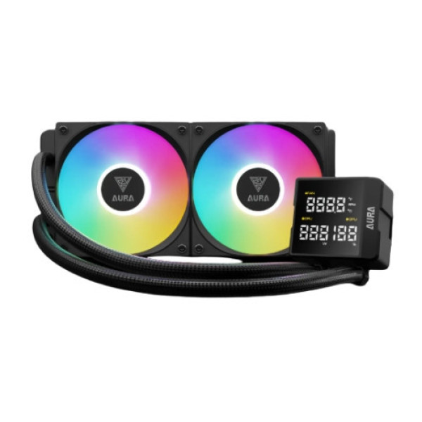 Tản nhiệt nước AIO Gamdias AURA GL240 LITE II DIGITAL Đen